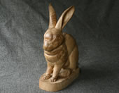うさぎ wood carving rabbit